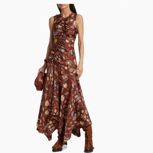 Ulla Johnson Dresses & Skirts - Ulla Johnson  Alma Floral Silk Midi-Dress - size 6